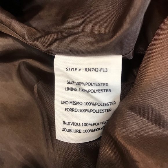 Ryu Light Weight Coat Chocolate Brown M - Picture 11 of 12